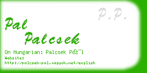 pal palcsek business card